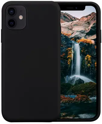 dbramante1928 Greenland - Baksidesskydd för mobiltelefon - 100 % återvinningsbart plast - nattsvart - smal design