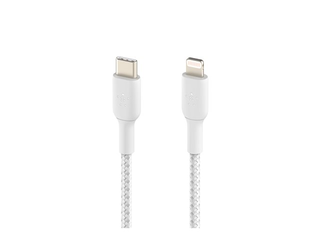 Belkin BoostCharge Lightning - USB-C till  Lightning 2m vit