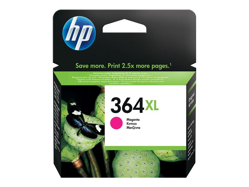 HP 364XL - Lång livslängd - magenta - original - bläckpatron