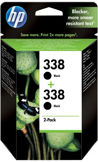 HP 338 - 2-pack - 11 ml - svart - original - bläckpatron