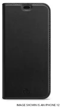 dbramante1928 Oslo - Vikbart fodral för mobiltelefon - återvunnet veganskt läder - svart