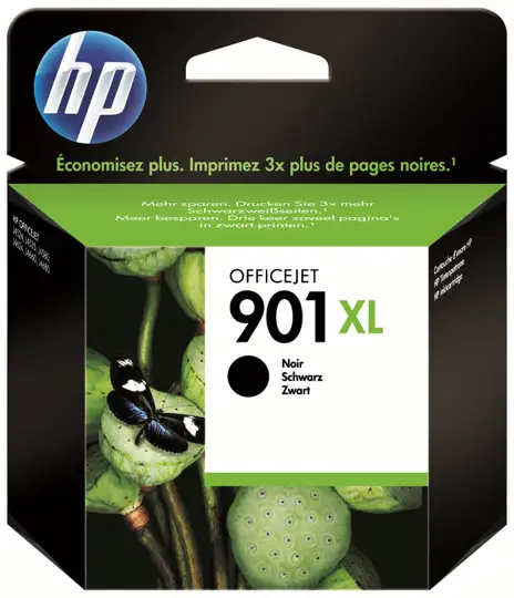 HP 901XL - 14 ml - Lång livslängd - svart - original - blister - bläckpatron