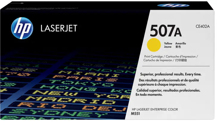 HP 507A - Gul - original - LaserJet - tonerkassett