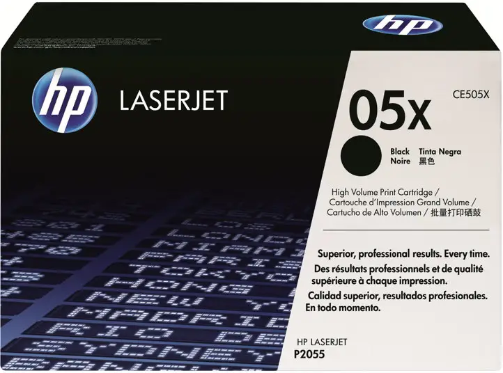 HP 05X - Lång livslängd - svart - original - LaserJet - tonerkassett