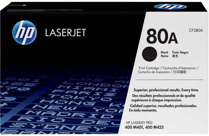 HP 80A - Svart - original - LaserJet - tonerkassett