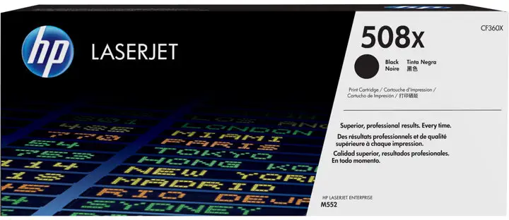 HP 508X - Lång livslängd - svart - original - LaserJet - tonerkassett