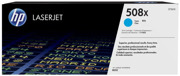 HP 508X - Lång livslängd - cyan - original - LaserJet - tonerkassett