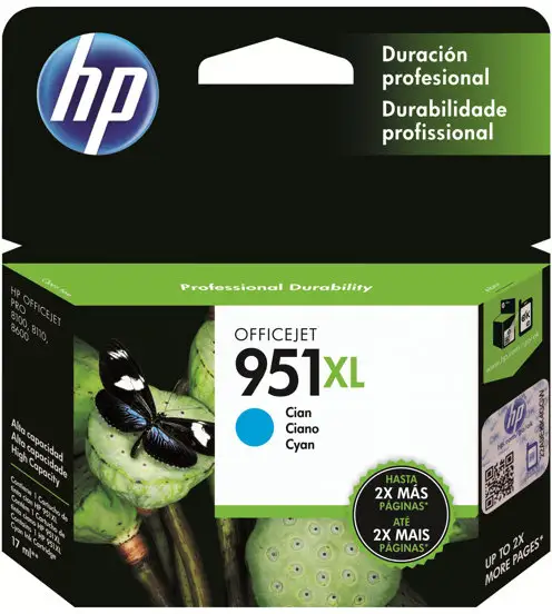 HP 951XL - 24 ml - Lång livslängd - cyan - original - bläckpatron