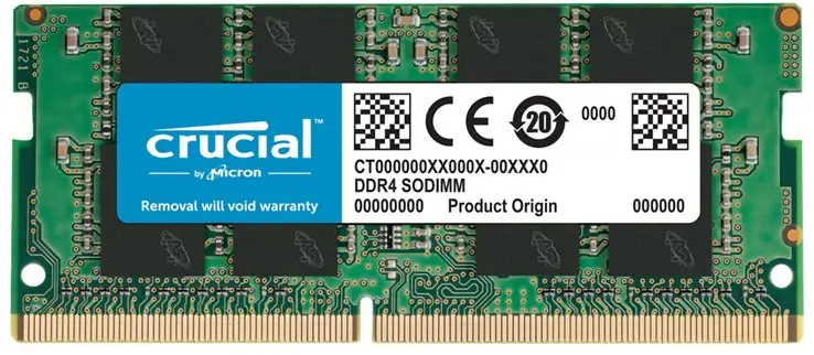 Crucial 16 GB 3200 MHz DDR4 SO DIMM 260-pin