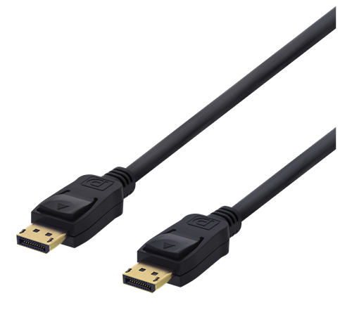 DELTACO DisplayPort-kabel, 5m, 4K UHD, DP 1.2, svart