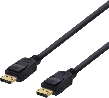 DELTACO DisplayPort-kabel, 5m, 4K UHD, DP 1.2, svart