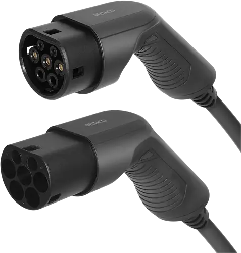 DELTACO e-Charge, cable type 2 - type 2, 3 phase, 16A, 7M