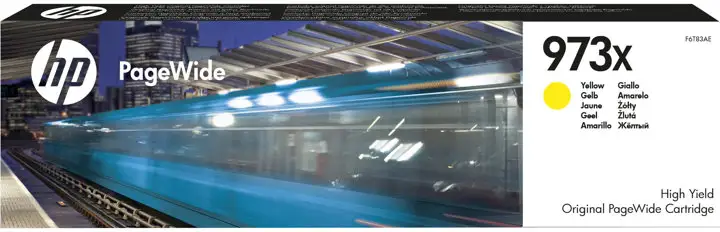 HP 973X - Lång livslängd - gul - original - PageWide - bläckpatron