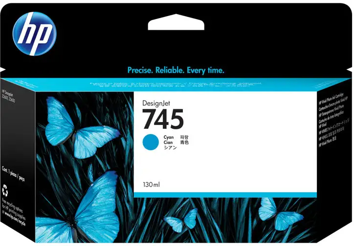 HP 745 - 130 ml - cyan - original - DesignJet - bläckpatron