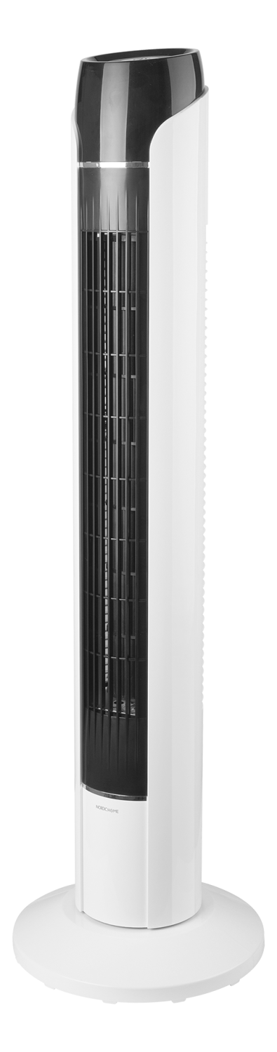 Nordic Home Tornfläkt med låg ljudnivå,  45 W, vit/svart