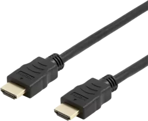 DELTACO flexibel HDMI-kabel, High Speed HDMI with Ethernet, 4K 2m