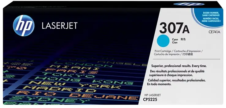 HP 307A cyan original LaserJet tonerkassett (CE741A)