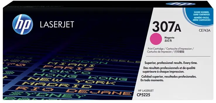 HP 307A magenta original LaserJet tonerkassett (CE743A)