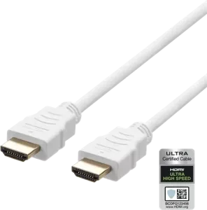 DELTACO Ultra High Speed HDMI-kabel, 1m, eARC