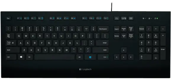 Logitech Corded K280e - Tangentbord - USB - Nordiska länderna