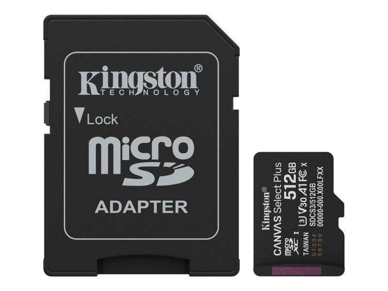 Kingston Canvas Select Plus - 512 GB - mikroSDXC UHS-I