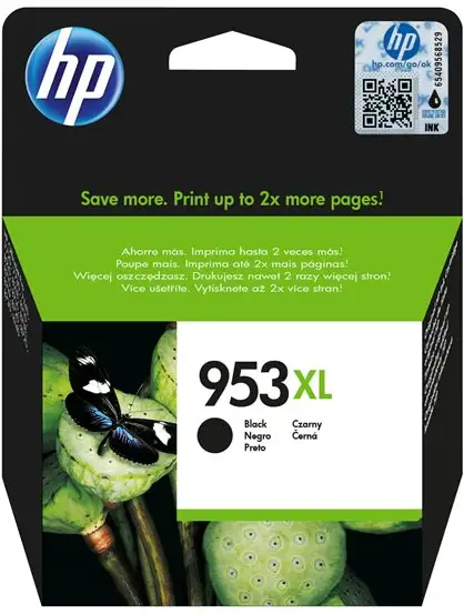 HP 953XL - 42.5 ml - Lång livslängd - svart - original - bläckpatron