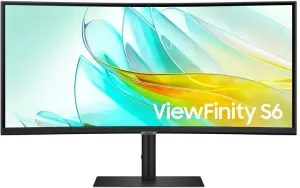 Samsung ViewFinity S6 S34C652UAU Curved 34" 3440 x 1440 21:9 USB-C Hubb
