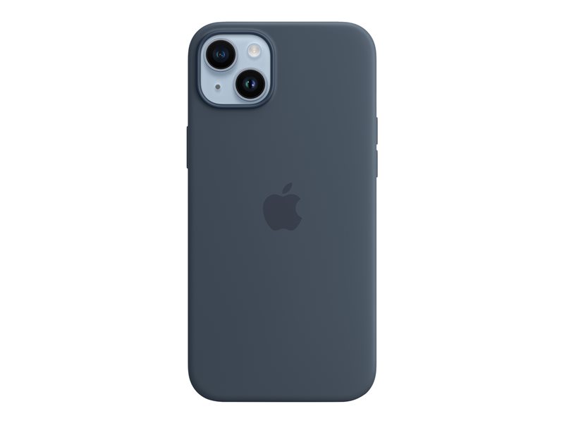 Apple Baksidesskydd för iPhone 14 Plus MagSafe-kompatibilitet silikon stormblå