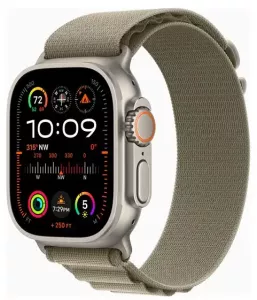 Apple Watch Ultra 2 Titan med Alpine Loop oliv 64 GB