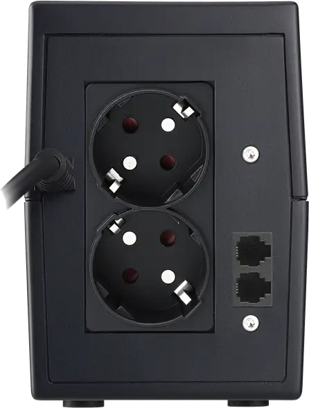 PowerWalker 10120096 UPS, 2xSchuko, 850 VA, 0.55 OF, svart