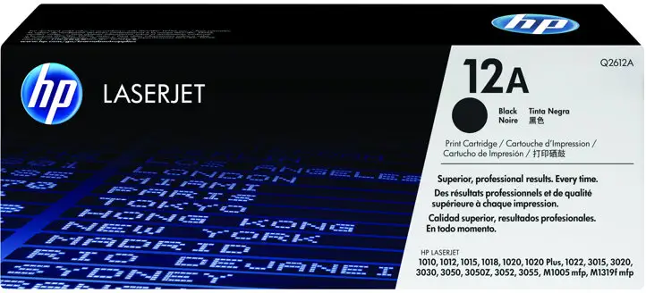 HP 12A - Svart - original - LaserJet - tonerkassett