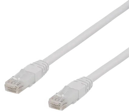 DELTACO U/UTP Cat6a 0,3m Vit