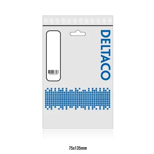 DELTACO U/UTP Cat6 0,5m Vit