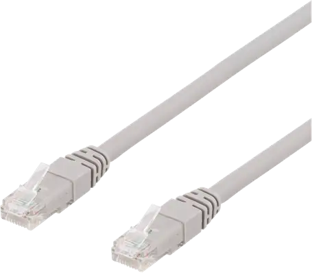 DELTACO U/UTP Cat6A 50m Grå