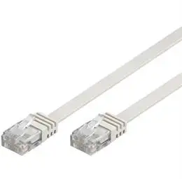 DELTACO U/UTP Cat6 5m vit, Flat
