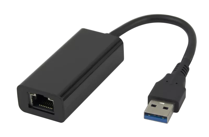 Deltaco USB-A Gigabit Nätverksadapter med MAC address pass-through