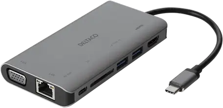 DELTACO USB-C Multiportadapter