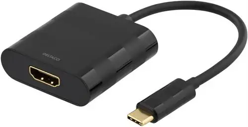 DELTACO USB-C till HDMI adapter