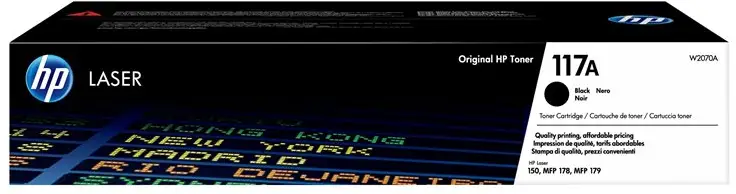 HP 117A svart original lasertonerkassett