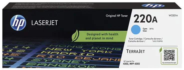 HP 220A - cyan - original - LaserJet - tonerkassett (W2201A)