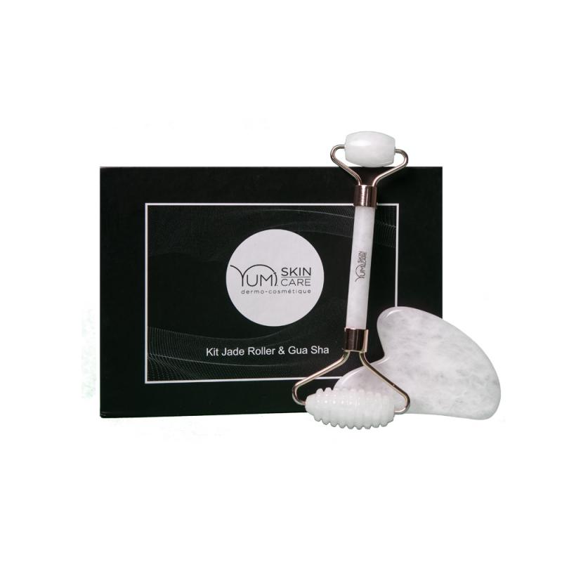 Jade Facial Roller & Gua Sha set