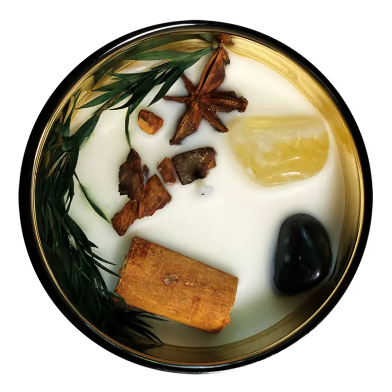 Sojavaxljus med äkta kristaller, "FÖRSPEL", limited edition