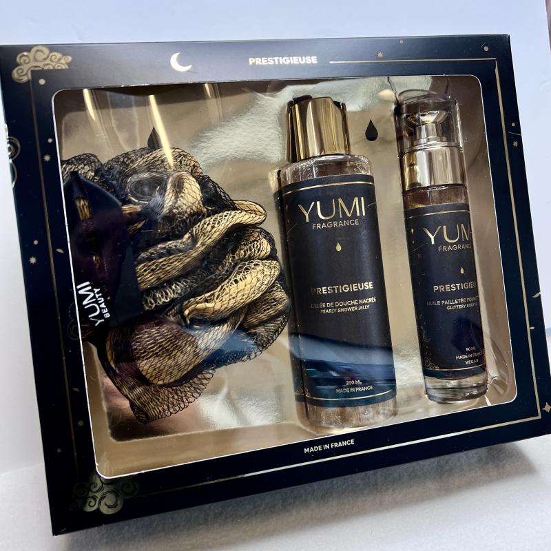 Glow-Up gåvoset: duschgelé & skimrande kroppsolja