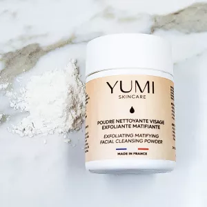 Facial cleansing powder, exfoliating & matifying