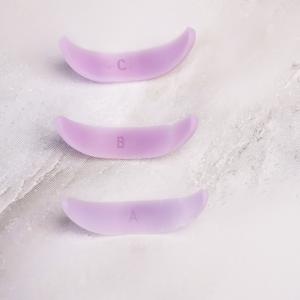 Vinog spolar för underfransar, 3 storlekar, lila