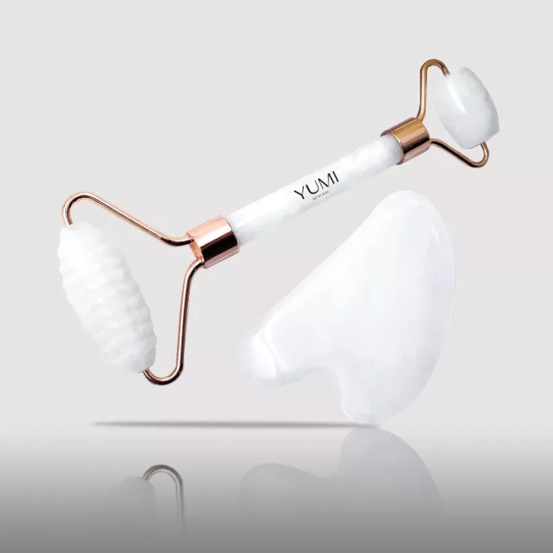 Jade Facial Roller & Gua Sha set