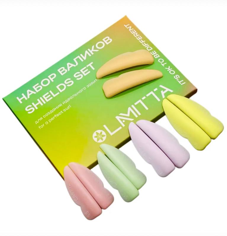 Lamitta shields, 5 pairs, 5 colors