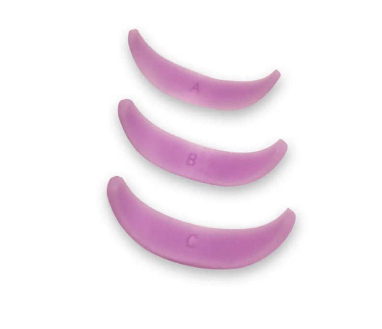 Vinog spolar för underfransar, 3 storlekar, lila