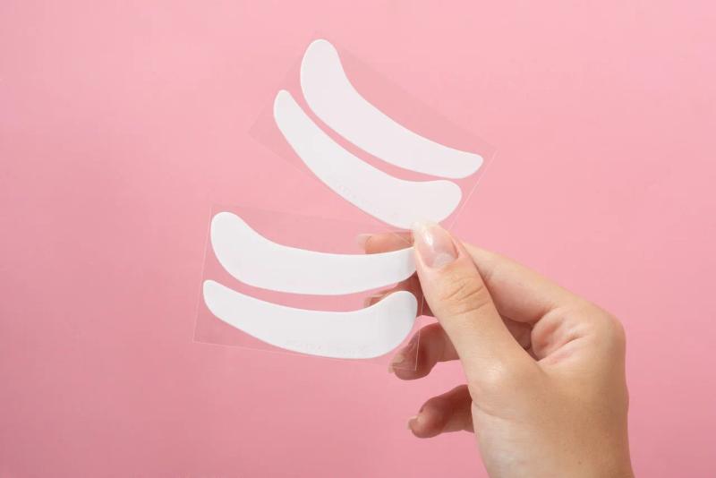 Multifunktionella silikon eyepads för fransförlängning