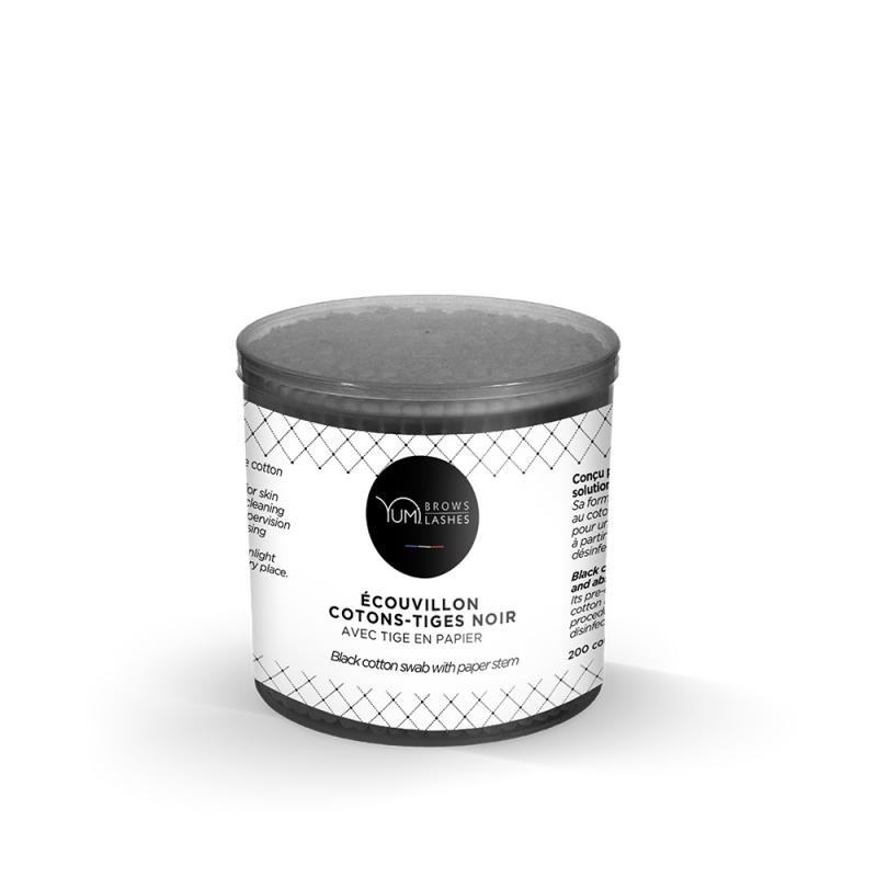 YumiLashes svarta bomullstops, 200 st